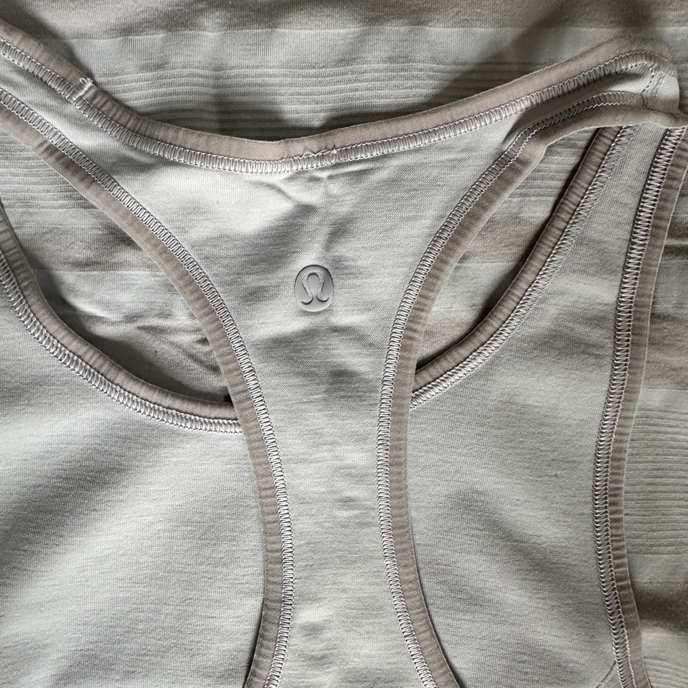 Gray Racerback Tank Top - Picture 3 of 3